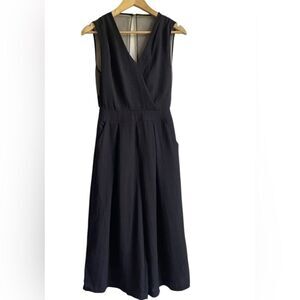 Barneys New York Black Sleeveless V-neck Jumpsuit - Size Small‎ US / 38 EUR